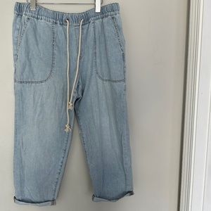 NWT J crew Cropped Soft Denim Jogger Type Pants Jeans 32P